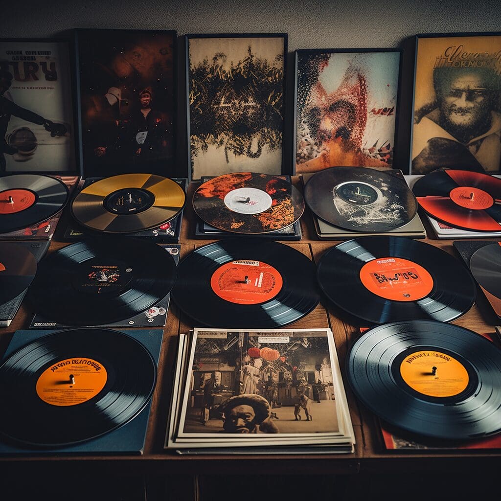 vinyl records